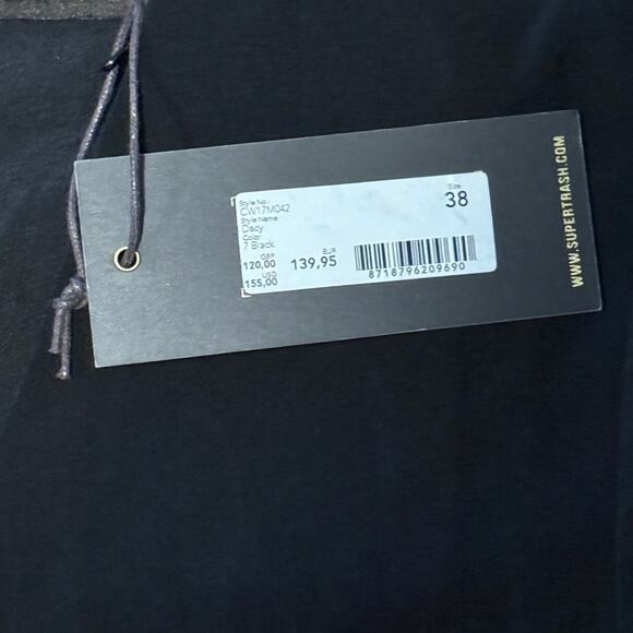 SuperTrash Black Lace Dress Womens EU 38 NWT Little Black Cocktail Party - Picture 3 of 15